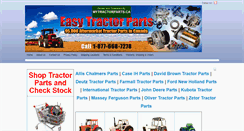 Desktop Screenshot of easytractorparts.ca